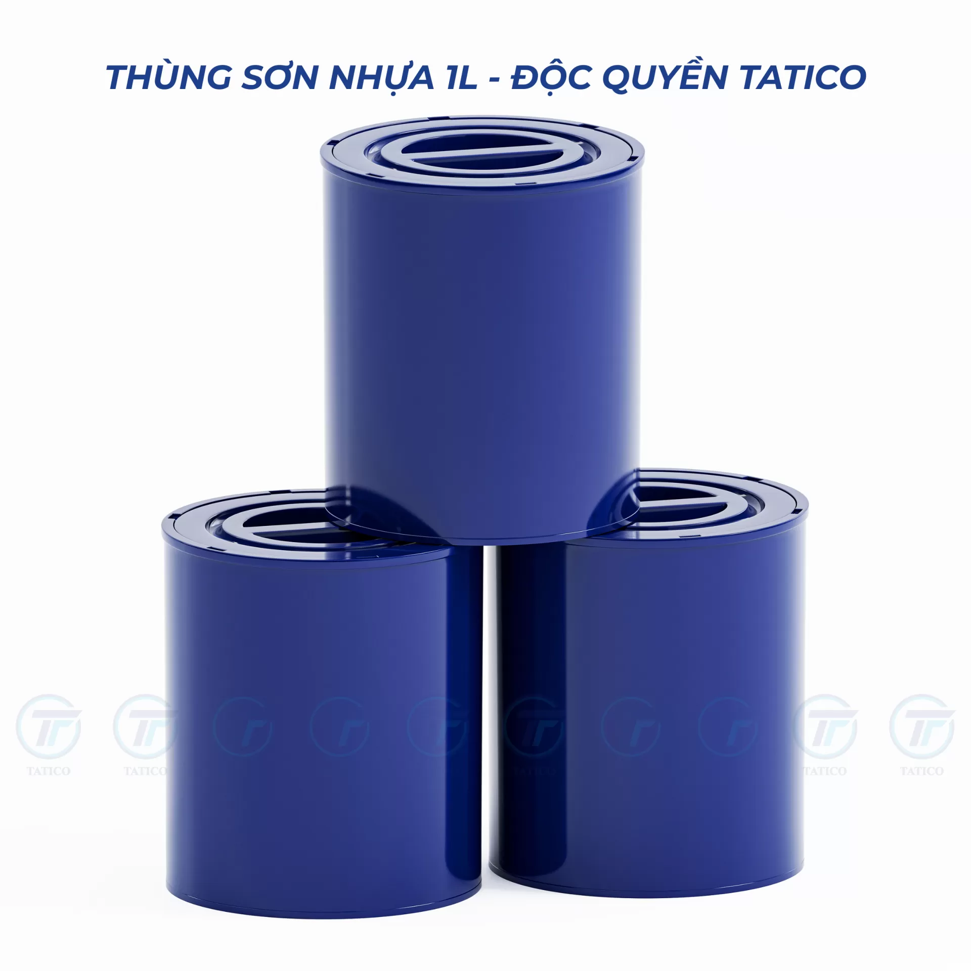 Vỏ thùng sơn nhựa 1L (mẫu độc quyền Tatico)